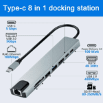 8 in 1 Type~c Docking station